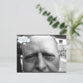 Alter Mann 1958 mit eigenem Foto Postkarte (Stehend Vorderseite)