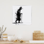 Alter Mann - Archivdruck Poster (Küche)