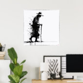 Alter Mann - Archivdruck Poster (Heimbüro)