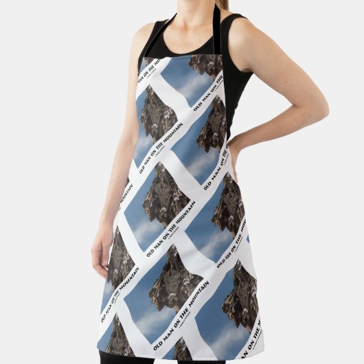 Alter Mann auf dem Berg Optische Illusion im NH Schürze (InSitu)