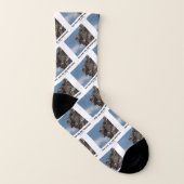 Alter Mann auf dem Berg Optische Illusion im NH Socken (Rechts - Außen)