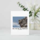 Alter Mann auf dem Berg (optische Illusion) Postkarte (Stehend Vorderseite)