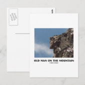 Alter Mann auf dem Berg (optische Illusion) Postkarte (Vorne/Hinten)