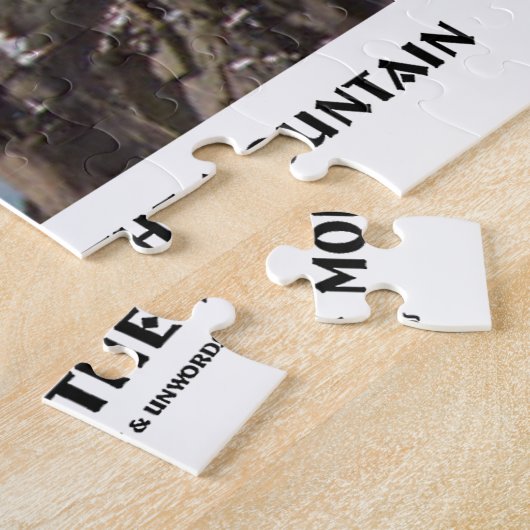 Alter Mann auf dem Berg (optische Täuschung) Puzzle (Seite)