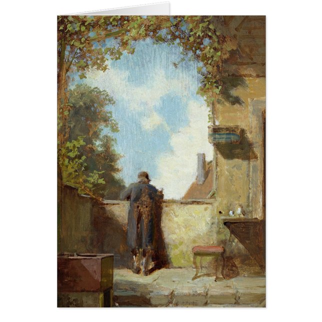 Alter Mann auf der Terrasse (Vorne)