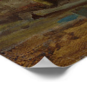 Alter Mann auf der Terrasse Poster (Ecke)