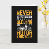 Alter Mann auf Trip Karte (Gelbe Blume)