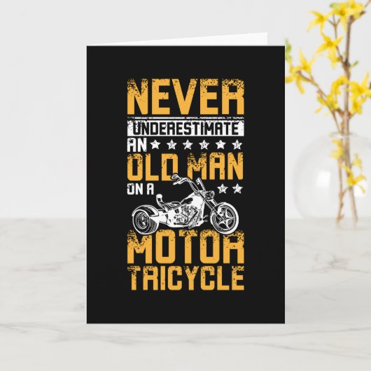 Alter Mann auf Trip Karte (Gelbe Blume)