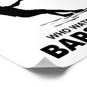 Alter Mann Barefoot Barefoot Skifahren Wassersport Poster (Ecke)