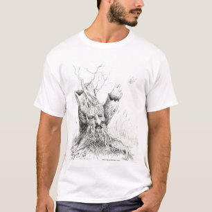 "Alter Mann-Baum-Geist" Graphit T-Shirt