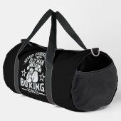 Alter Mann Boxhandschuhe Duffle Bag (Rechte Ecke)