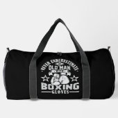 Alter Mann Boxhandschuhe Duffle Bag (Rückseite)