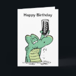 Alter Mann Croc Geburtstagskarte Karte<br><div class="desc">Swamp's zahnlos und immer älter werdende Old Man Croc zeigt sein furchtbares Set der Zähne. Gut zum Geburtstag Vaters. Weitere Cartoon unter www.swamp.com.au</div>