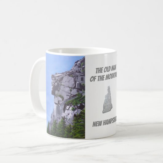 Alter Mann der Gebirgskaffee-Tasse Kaffeetasse (Vorderseite Links)