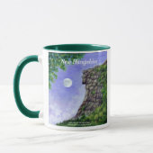 Alter Mann der Gebirgsnew hampshire Kunst-Tasse Tasse (Links)