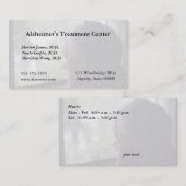 Alter Mann, der heraus das Fenster schaut Visitenkarte (Vorne/Hinten)