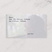 Alter Mann, der heraus das Fenster schaut Visitenkarte (Rückseite)