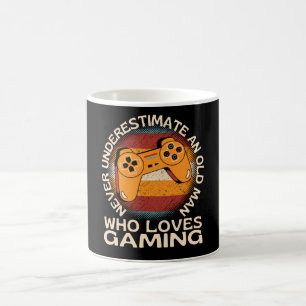 Alter Mann, der Liebe Gaming Kaffeetasse