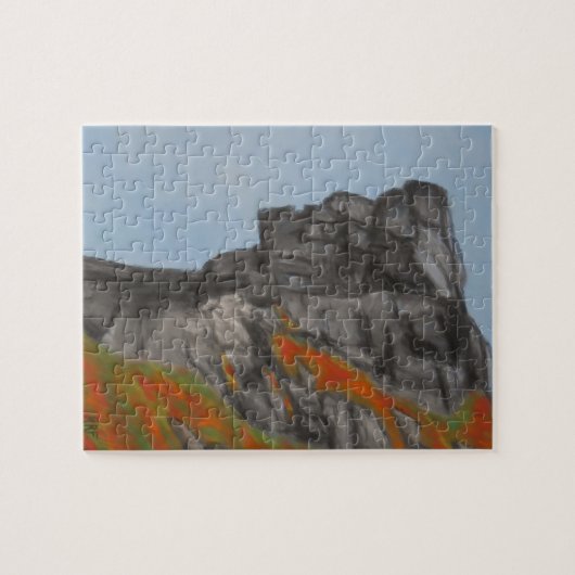 Alter Mann des Berges im Herbst Puzzle (Horizontal)