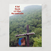 Alter Mann des Berges New Hampshire Fotografie Postkarte (Vorderseite)