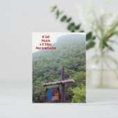 Alter Mann des Berges New Hampshire Fotografie Postkarte (Stehend Vorderseite)