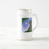 Alter Mann des GebirgsNew Hampshire Stein Bierglas (VorderseiteRechts)