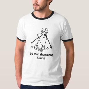 Alter Mann fantastisch! Ski fahren T-Shirt