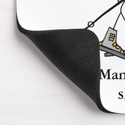 Alter Mann fantastisch! Skifahrer Mousepad (Ecke)