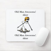Alter Mann fantastisch! Skifahrer Mousepad (Mit Mouse)