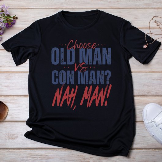 Alter Mann gegen Con Man? Nein, Mann! T-Shirt
