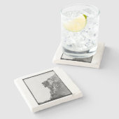 Alter Mann im Untersetzer (Seitenansicht)