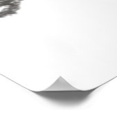 Alter Mann in den Bergen, NH - Pen Sketch Print Poster (Ecke)