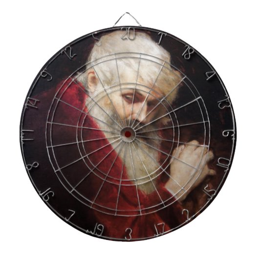 Alter Mann in einem Roten Coat (Weihnachtsmann) (W Dartscheibe (vorne)