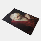 Alter Mann in einem Roten Coat (Weihnachtsmann) (W Fußmatte (Schrägansicht)