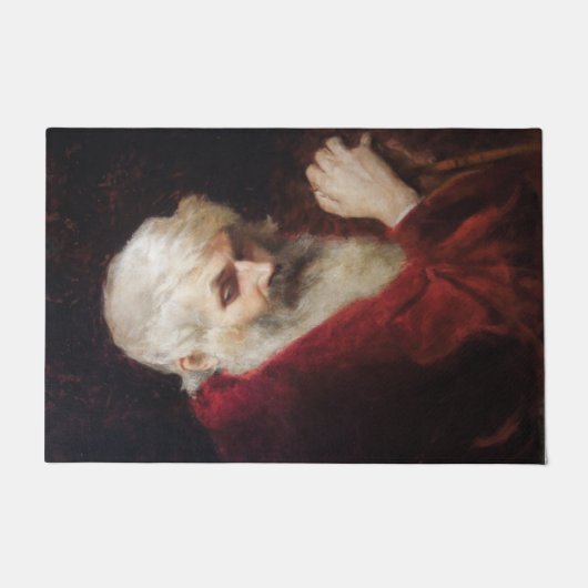 Alter Mann in einem Roten Coat (Weihnachtsmann) (W Fußmatte (Vorderseite)