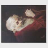 Alter Mann in einem Roten Coat (Weihnachtsmann) (W Geschenkpapier (Flach)