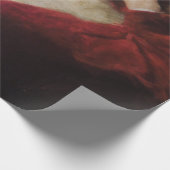 Alter Mann in einem Roten Coat (Weihnachtsmann) (W Geschenkpapier (Ecke)