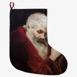 Alter Mann in einem Roten Coat (Weihnachtsmann) (W Großer Weihnachtsstrumpf