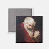 Alter Mann in einem Roten Coat (Weihnachtsmann) (W Magnet (Vorderseite/Rückseite)