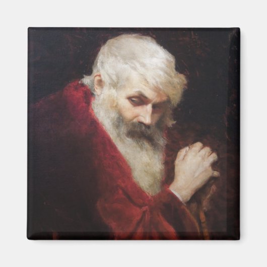 Alter Mann in einem Roten Coat (Weihnachtsmann) (W Magnet (Vorne)