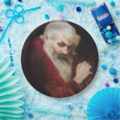 Alter Mann in einem Roten Coat (Weihnachtsmann) (W Pappteller (Party)