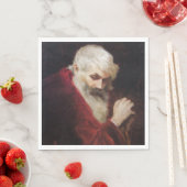 Alter Mann in einem Roten Coat (Weihnachtsmann) (W Serviette (Beispiel)