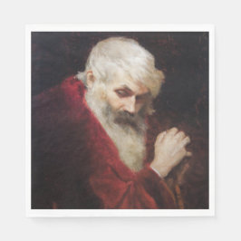 Alter Mann in einem Roten Coat (Weihnachtsmann) (W Serviette