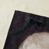 Alter Mann in einem Roten Coat (Weihnachtsmann) (W Strandtuch (Beispiel)