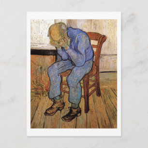 Alter Mann in Sorrow Van Gogh Fine Art Postkarte