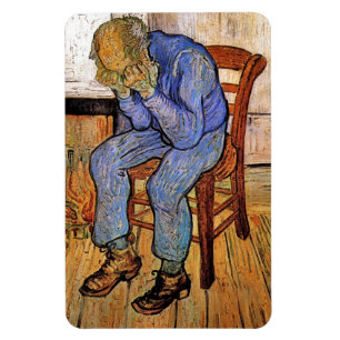 Alter Mann in Sorrow von Vincent van Gogh 1890 Magnet
