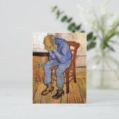 Alter Mann in Sorrow von Vincent van Gogh 1890 Postkarte (Stehend Vorderseite)