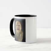 Alter Mann-Maske, Noh Theater Tasse (Vorderseite Links)