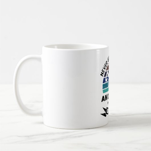 Alter Mann mit Backhop Funny Grabgraf Gift Väter Kaffeetasse (Links)