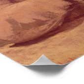 Alter Mann mit einem Glas Wein Poster (Ecke)